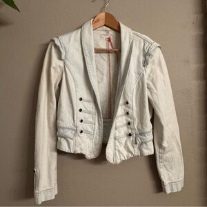 CURRENT ELLIOT Military Style Denim Jacket‎